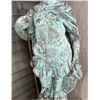 Image 4 : Large Warrior Statue w/ Patina on Stand & Metal Shield Wall Hanging, Misc Sizes (heavy)
