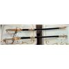 Image 1 : Qty 2 Ceremonial Metal Swords w/ Scabbards & Maker's Marks 42"L