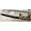 Image 2 : Qty 2 Metal Swords w/ Scabbards: Katana Style & U.S. Marines 42"-44"L