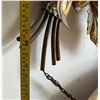 Image 5 : Large Metal 5 Flower Wall Lamp 39" L (works)