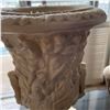 Image 3 : Qty 2 White Ceramic Vases & 1 Cherub Playing Violin (finger broken) Misc Sizes