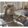 Image 7 : Qty 2 White Ceramic Vases & 1 Cherub Playing Violin (finger broken) Misc Sizes