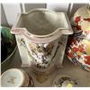 Image 11 : Multiple Asian Pottery: Jars, Vases, Ashtray, Bowl, Capodimonte Cache Pot, Shared Memories Music Box