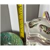 Image 14 : Multiple Asian Pottery: Jars, Vases, Ashtray, Bowl, Capodimonte Cache Pot, Shared Memories Music Box