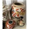 Image 4 : Multiple Asian Pottery: Jars, Vases, Ashtray, Bowl, Capodimonte Cache Pot, Shared Memories Music Box