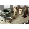 Image 1 : Qty 7 Ceramic Vases & Jars (one chipped) w/ Some Maker's Marks, Misc Sizes