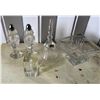 Image 1 : Qty 5 Crystal & Glass Decor: Salt & Pepper Shakers, Square Vase, Bell, Hologram, Misc Sizes