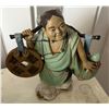 Image 11 : Qty 7 Figurines: Boys Holding Peach, Buddha, Man w/ Yoke, Frogs, etc Misc Sizes