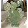 Image 14 : Qty 7 Figurines: Boys Holding Peach, Buddha, Man w/ Yoke, Frogs, etc Misc Sizes