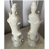 Image 5 : Qty 3 Guanyin Statues, Chinese Famille Rose Ashtray & Candle Holder, Misc Sizes