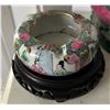 Image 8 : Qty 3 Guanyin Statues, Chinese Famille Rose Ashtray & Candle Holder, Misc Sizes