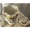 Image 6 : Capodimonte Cache Pot w/ Lid & Porcelain 2-Piece Anniversary Clock (untested) , Misc Sizes