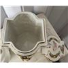 Image 7 : Capodimonte Cache Pot w/ Lid & Porcelain 2-Piece Anniversary Clock (untested) , Misc Sizes