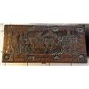 Image 2 : Carved Wooden Chest w/ Hinge 30" x 14.5" x 15"H