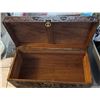 Image 6 : Carved Wooden Chest w/ Hinge 30" x 14.5" x 15"H