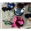 Image 3 : Multiple Asian Teapots, Lucky Frogs, Flowers, Figures, Artificial Bonsai Tree, Boot, etc Misc Sizes