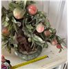 Image 7 : Large Glass & Stone Artificial Peach Tree 7" Dia (base), 17"H