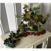 Image 1 : Glass & Stone Grape Vine Tree w/ 2 Bunches Stone Grapes, Misc Sizes