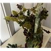 Image 4 : Glass & Stone Grape Vine Tree w/ 2 Bunches Stone Grapes, Misc Sizes