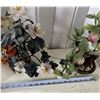 Image 7 : Qty 2 Glass & Stone Artificial Trees: Peach & Flower, Misc Sizes