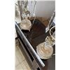 Image 10 : Qty 2 Table Lamps w/ Shades & Crystals & Candelabra, Misc Sizes  (may be missing crystals)