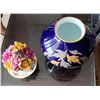 Image 2 : Asian Blue Jar w/ Maker's Mark & Royal Albert Old Country Roses Musical Teacup, Misc Sizes