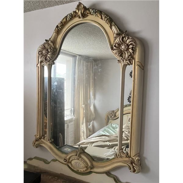 Carved Floral Wall Mirror 39" x 52"