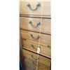 Image 3 : Wooden 10-Drawer Cabinet 18" x 18.5" x 67"H