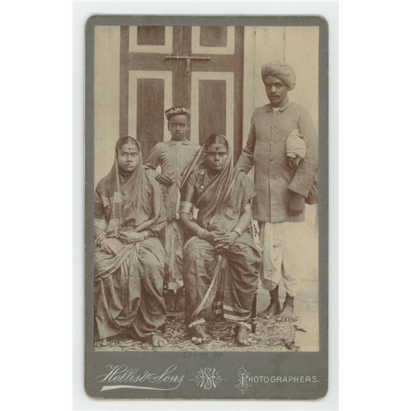Wealthy Indian Family India Cabinet Photo