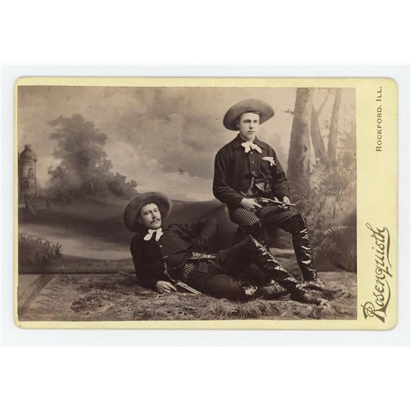 Armed Cowboys or Gunfighters Cabinet Photo