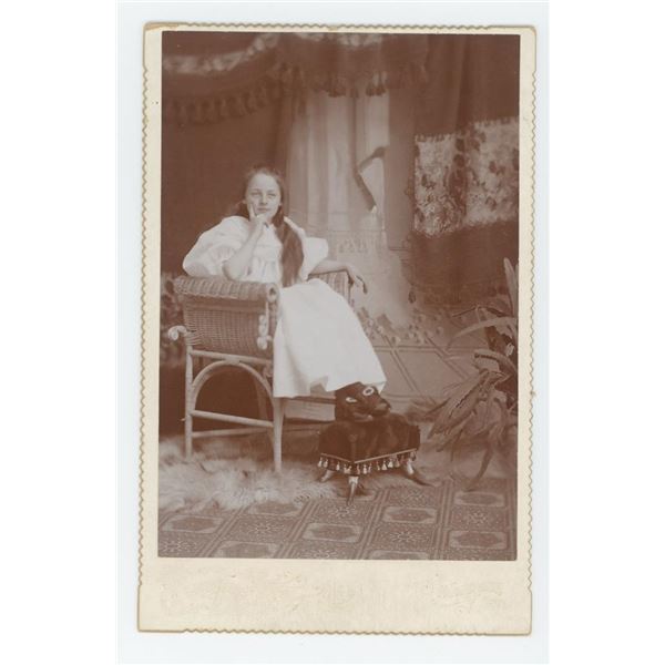 Steer Horn Chair Foot Stool Cabinet Photo