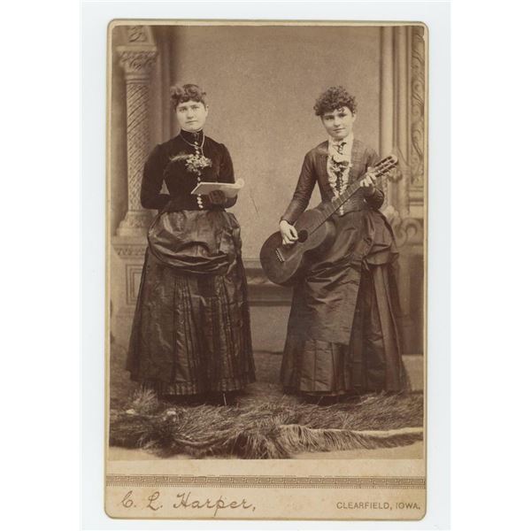 Occupational Female Guitar Player Cabinet Photo