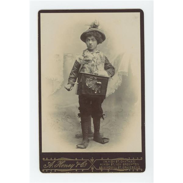 Immigrant Child Organ Grinder Cabinet Photo