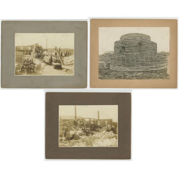 Lumber Yard Logging Sawmill Cabinet Photos