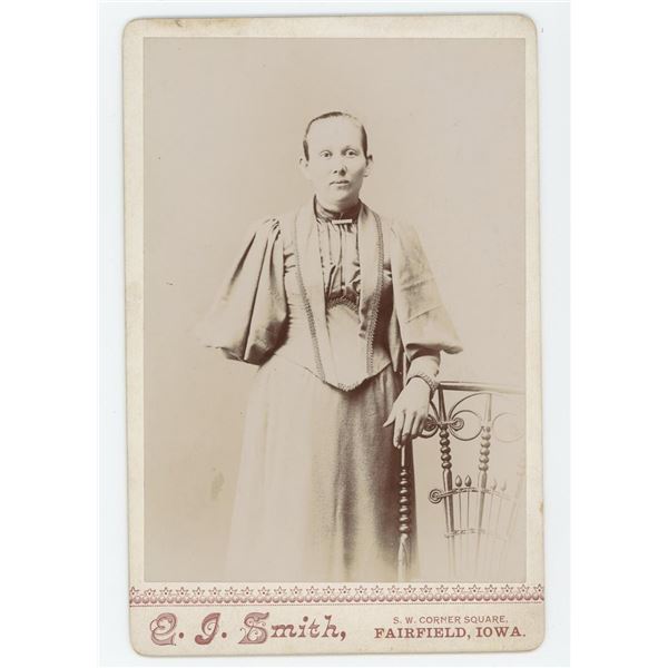 Woman with Amputated Arm Cabinet Photo