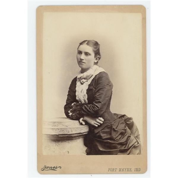 Woman with Prosthetic Hand Amputee Cabinet Photo