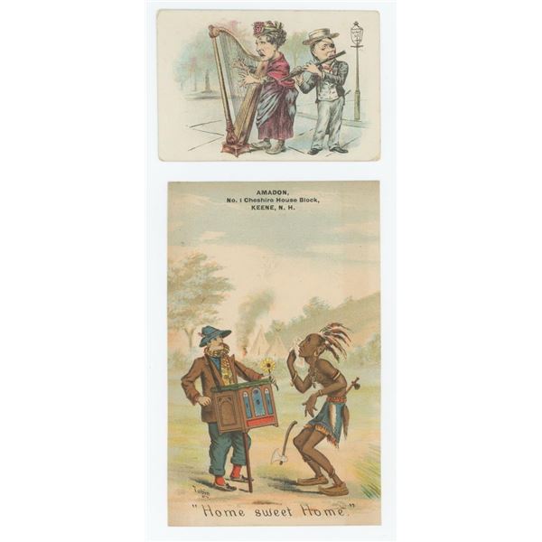 Organ Grinder Musicians Trade Cards