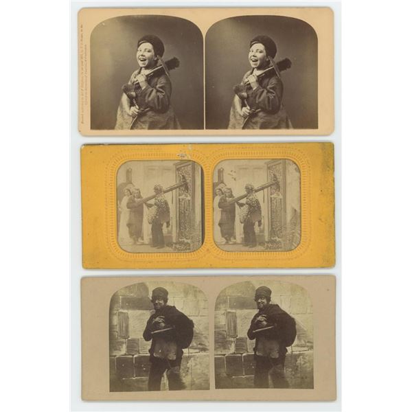 Chimney Sweep Occupational Stereoviews