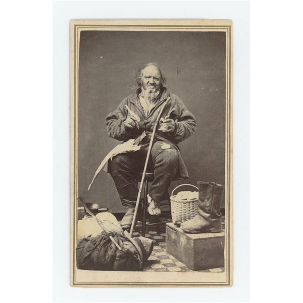Old John Latham Hobo New Hampshire CDV Photo