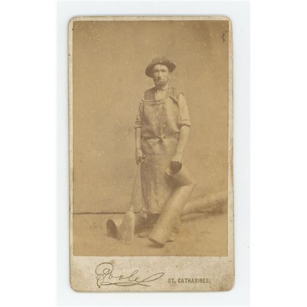 Occupational Canadian Chimney Sweep CDV Photo
