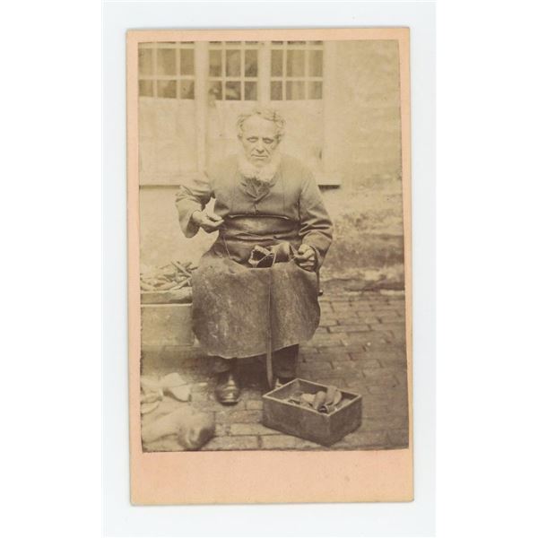 Occupational CDV Photo Cobbler Shoemaker Bootmaker