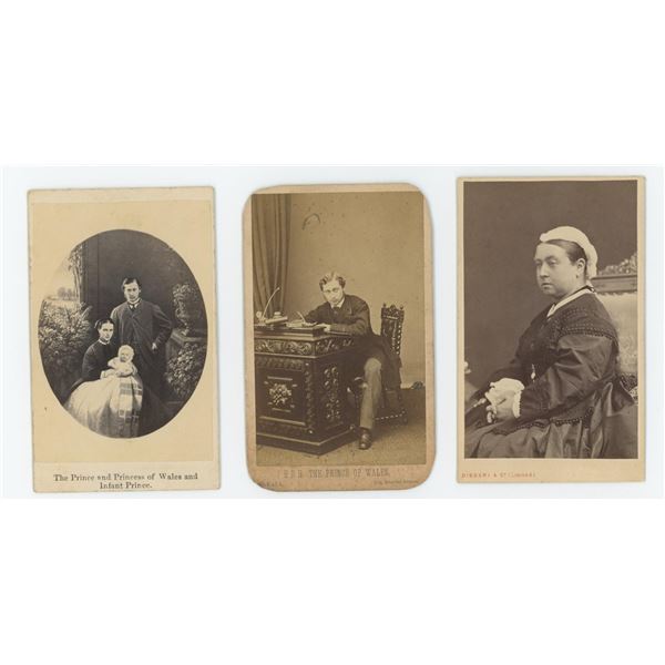 Prince of Wales Queen Victoria CDV Photos
