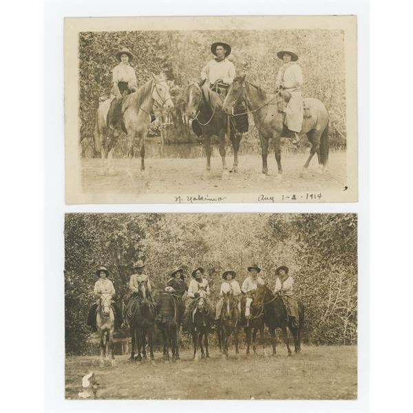 Cowboys and Cowgirls RPPC Postcards
