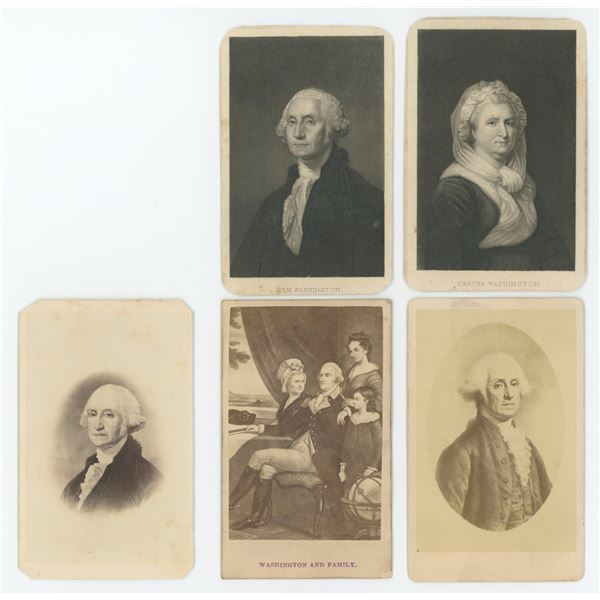George Martha Washington CDV Photos