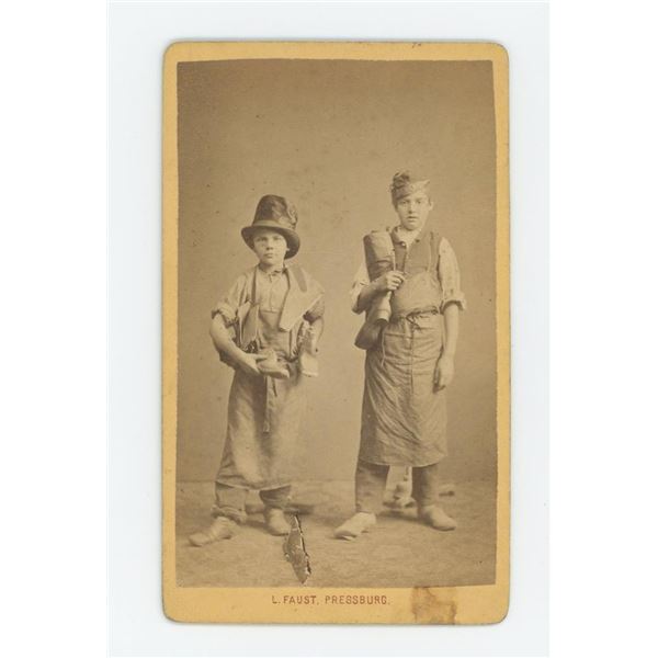 Occupational Children CDV Photo Cobbler Shoemaker