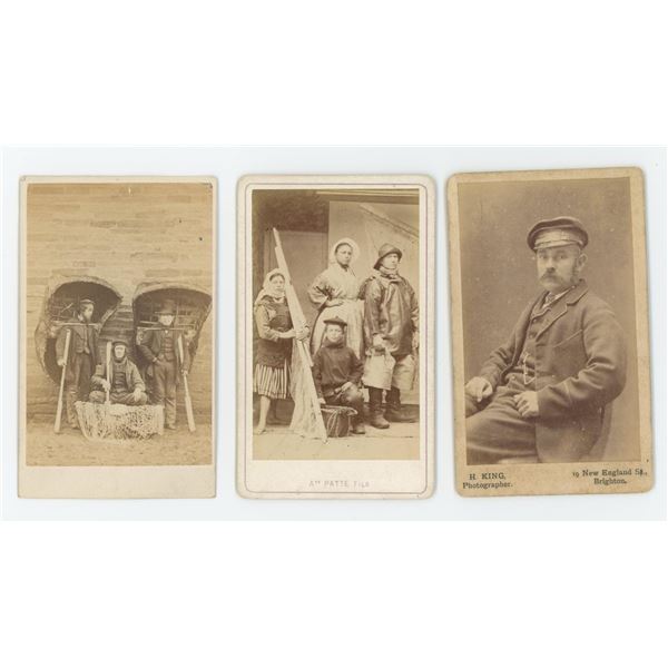 Fishermen Sailor Sea Captain CDV Photos