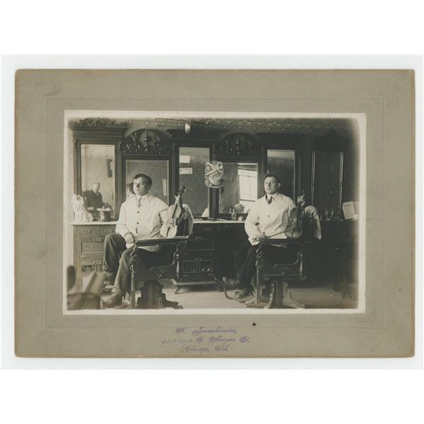 Chicago Illinois Barber Violinists Cabinet Photo