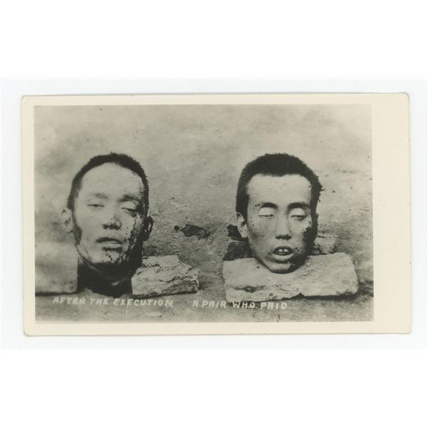 Chinese Revolutionaries Execution Postcard