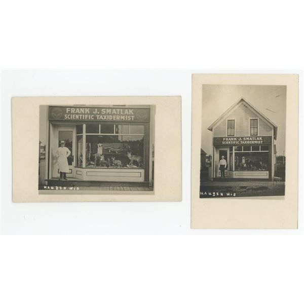 Frank Smatlak Taxidermist RPPC Postcards