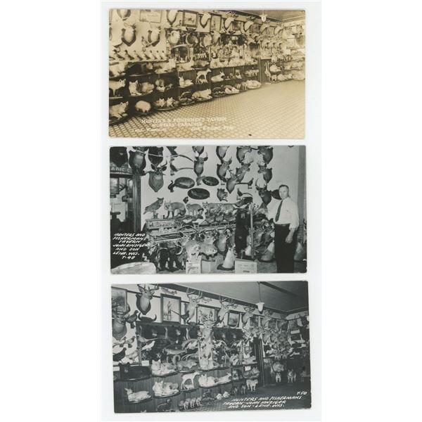 Hunters Fisherman Tavern RPPC Postcards